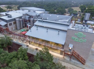 aerial view Real Ale Brewing Company