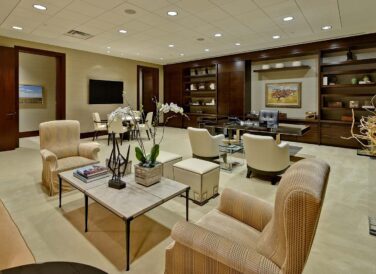 business lounge with armchairs at Ben E Keith executive office