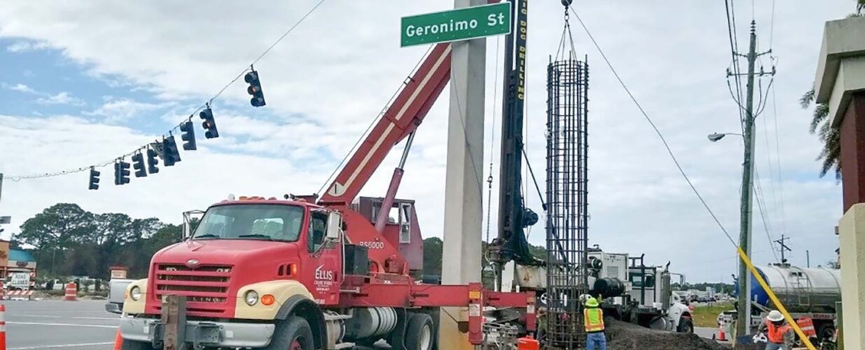widening construction improvements along US 98 Geronimo Street