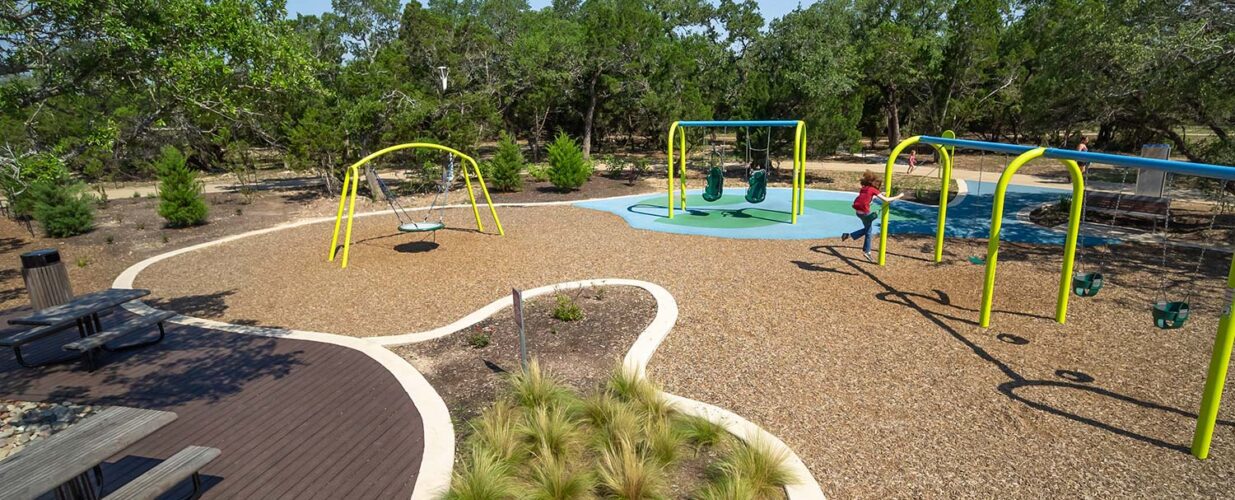 playground landscape architecture Leander Lake Park