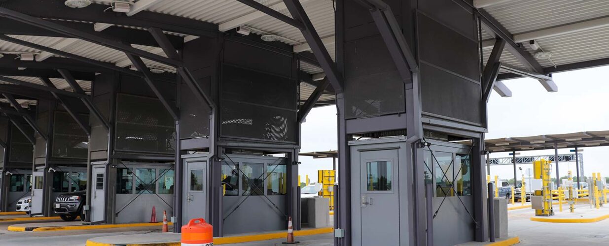 tollway station booths Anzalduas NB Ln Extension