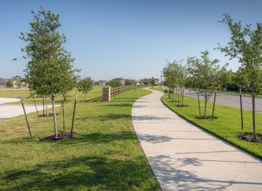 grassy sidewalk at Cross Creek Community