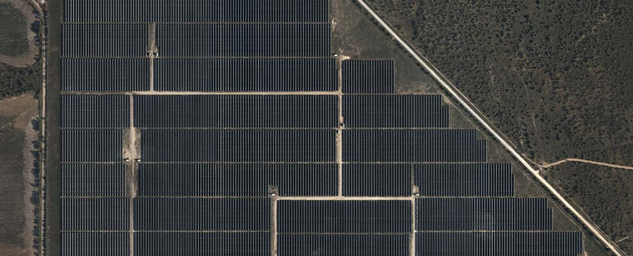 Galloway 1 aerial image of solar panels
