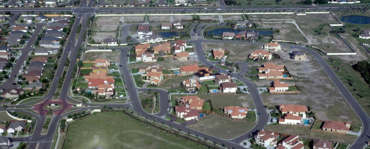 aerial image of South Belton neighborhood