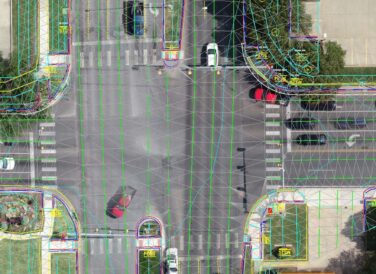 survey mapping of intersection for bus rapid transit