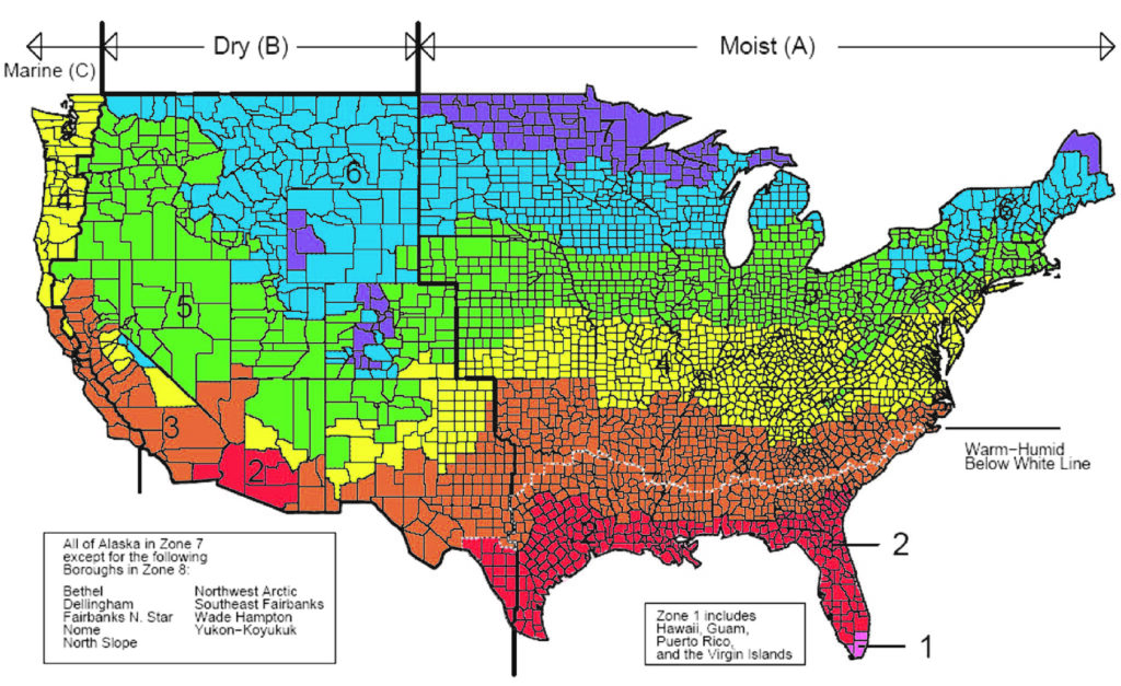 Climate map