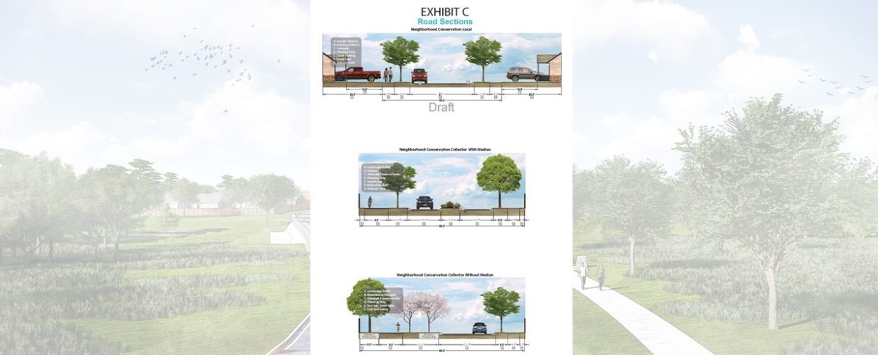 road sections graph neighborhood conservations at Cross Creek