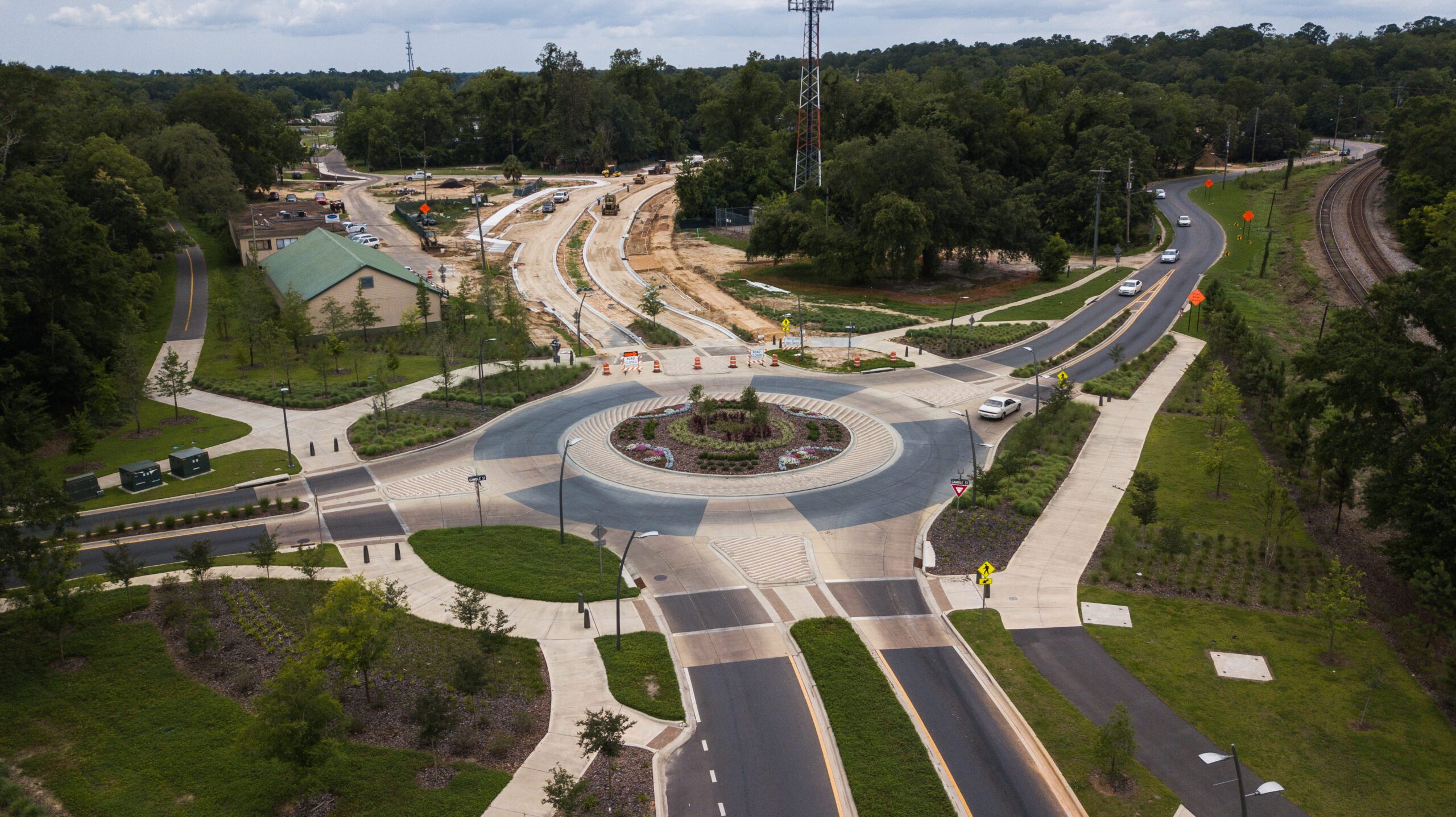 FAMU Way Roundabout Aerial View