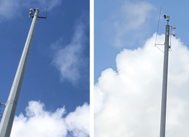poles in the sky for project IH 35 mobility