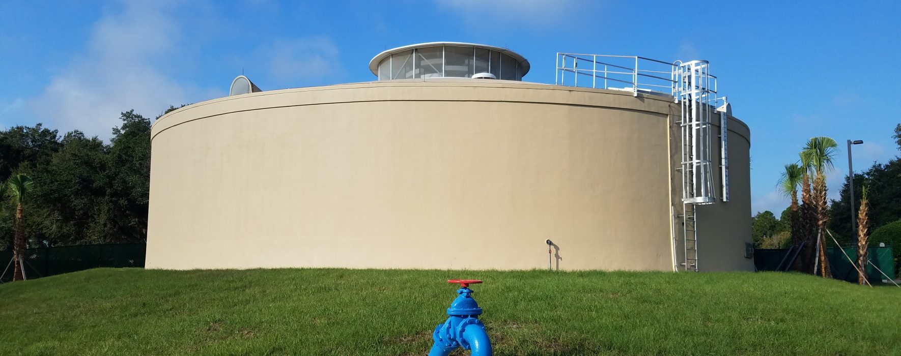 Plantation wastewater treatment plant exterior
