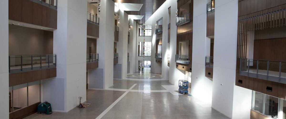 Large interior inside San Antonio Federal Courthouse