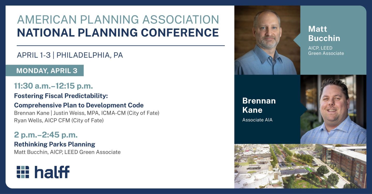 APA National Planning Conference April 14, 2023 Halff