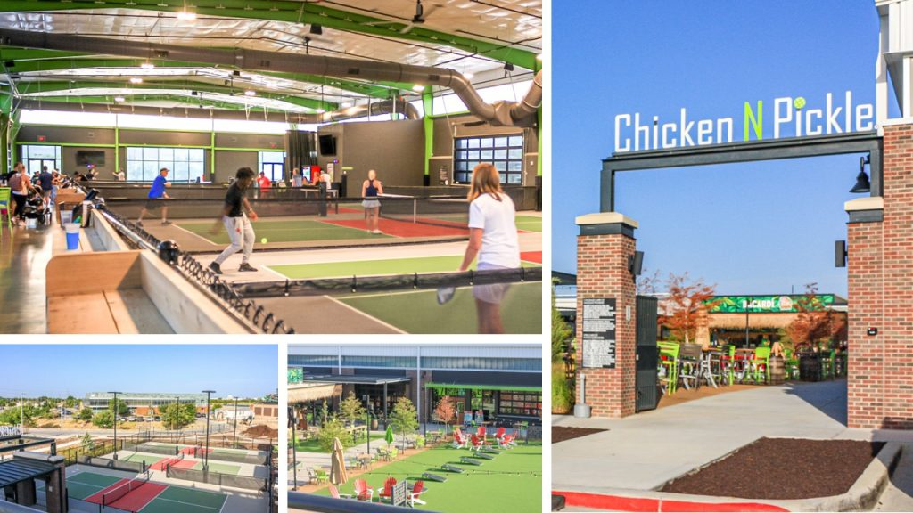 Chicken N Pickle indoor and outdoor courts in Grand Prairie, Texas