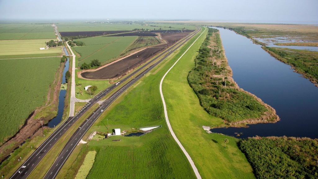 aerial view of Lake Okeechobee Trail Florida FlickrJaxStrong