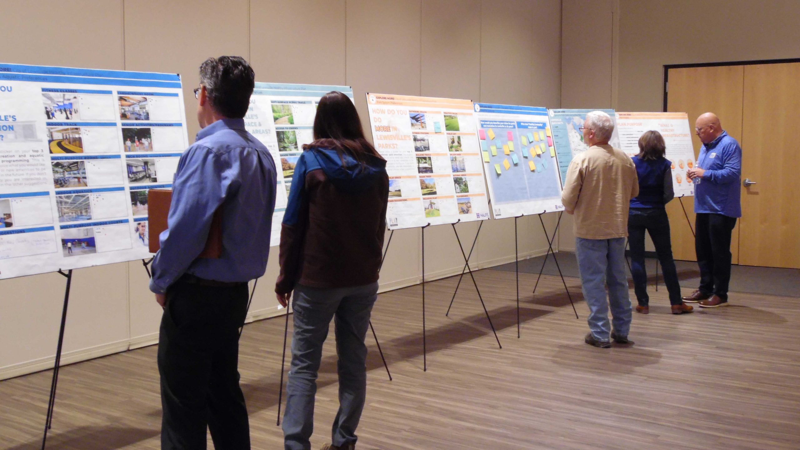 Residents and stakeholders in Lewisville attending a visioning session