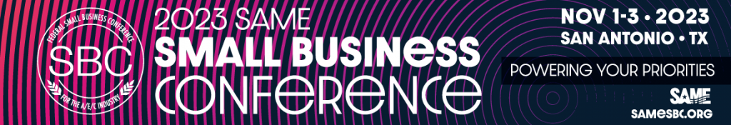 SAME's Small Business Conference 2023 banner header