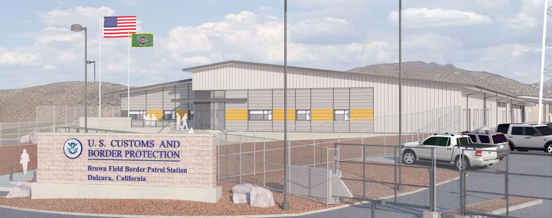 Brown Field Border Patrol Station rendering