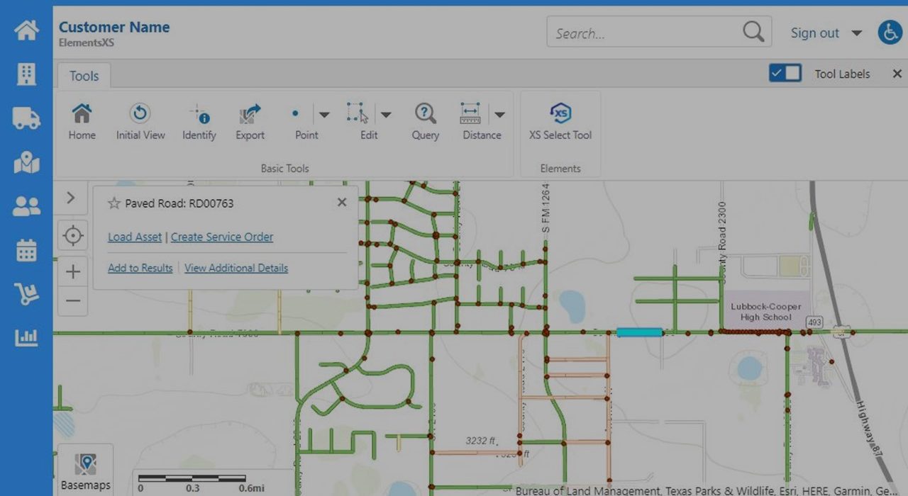 asset management screen for lubbock county software implementation