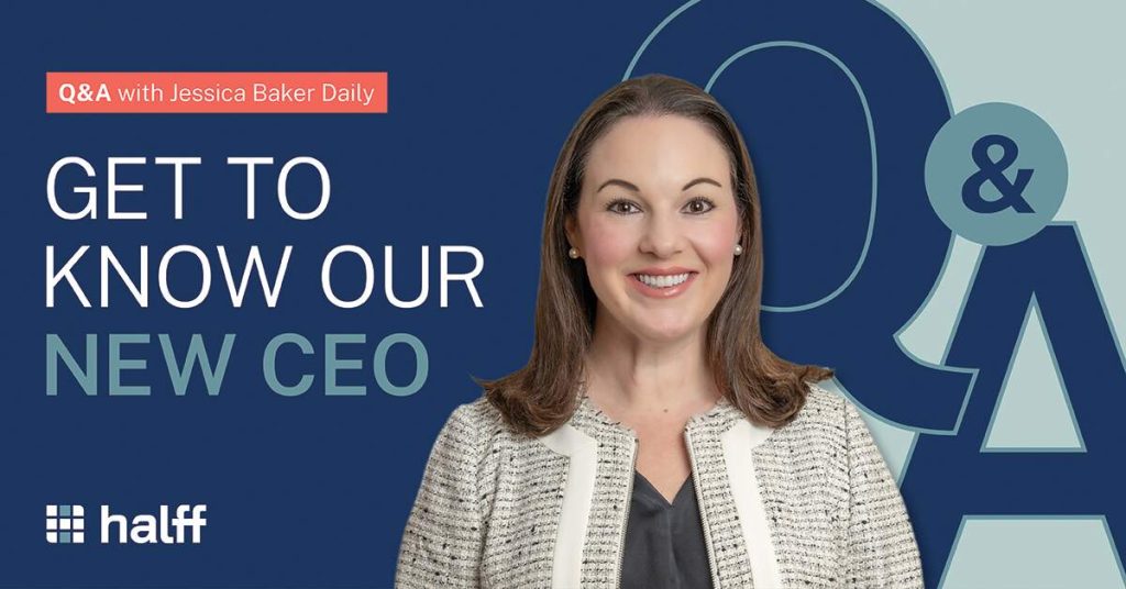 Get to know our new CEO Jessica Baker Daily Q&A header image