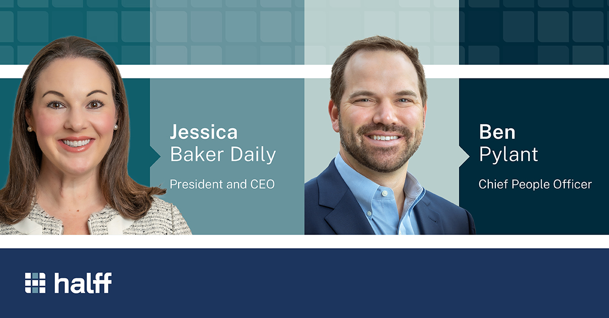 Jessica Baker Daily and Ben Pylant January 2024 leadership transition at Halff