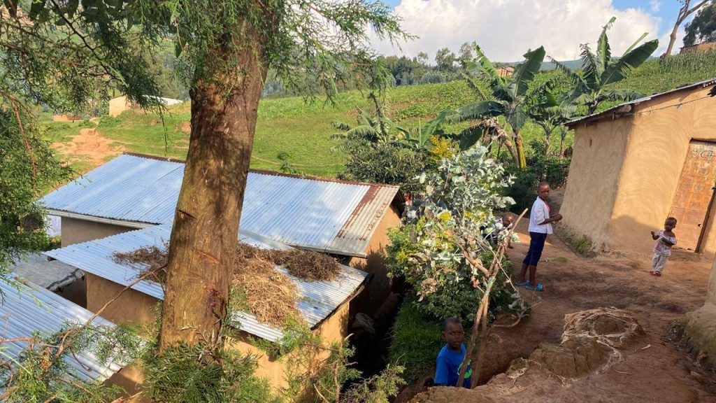 mud home in Kiziba, Tanzania