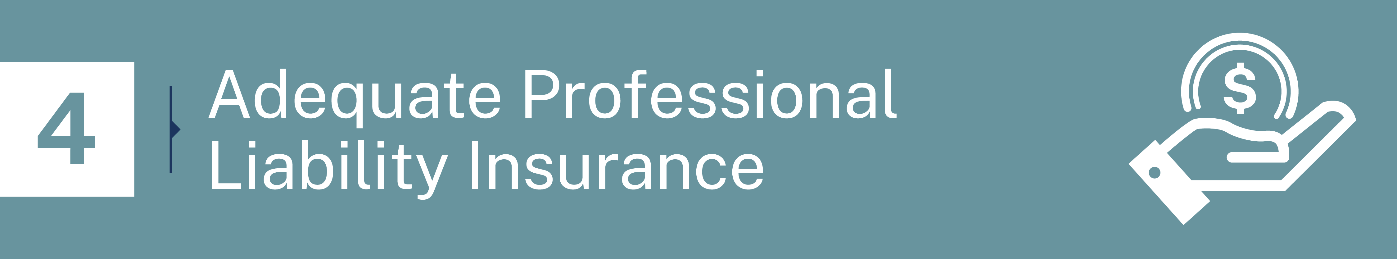 4. Invest in Adequate Professional Liability Insurance